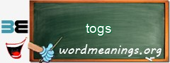 WordMeaning blackboard for togs